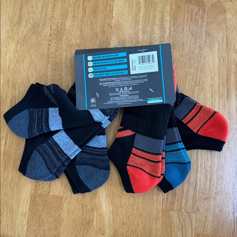 Fruit of the Loom FOL Men’s Mesh Socks Size 6-12 Select No Show Breathable